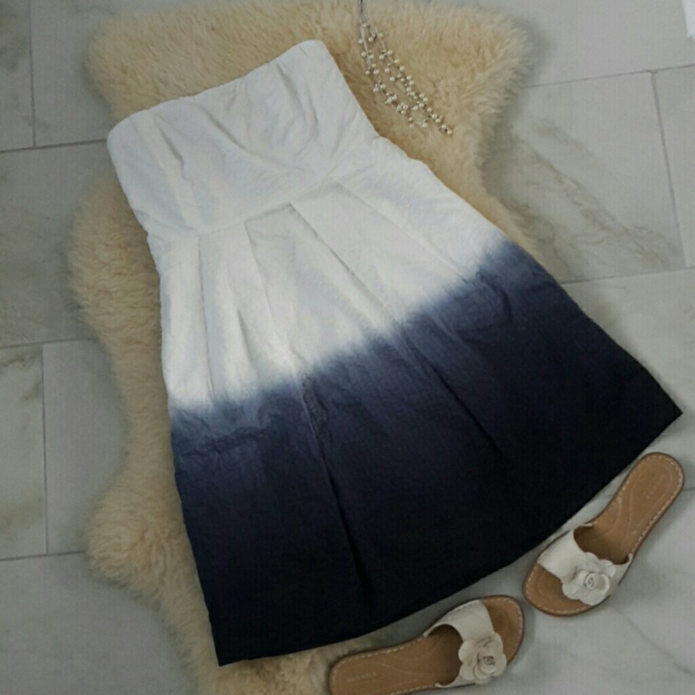 J Crew Ombre Strapless Dress